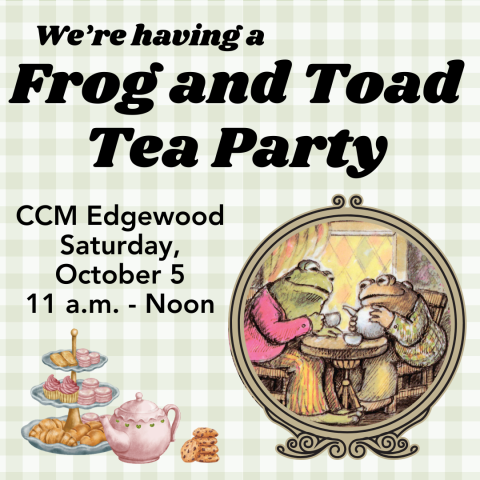 Frog and Toad drink tea